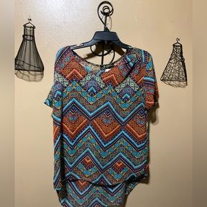 Astoria Festively Patterned Sheer Top